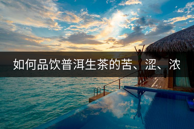 如何品飲普洱生茶的苦、澀、濃
