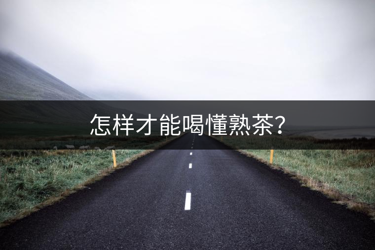 怎樣才能喝懂熟茶？