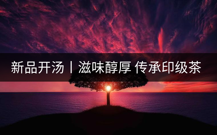 新品開湯丨滋味醇厚 傳承印級(jí)茶風(fēng)韻