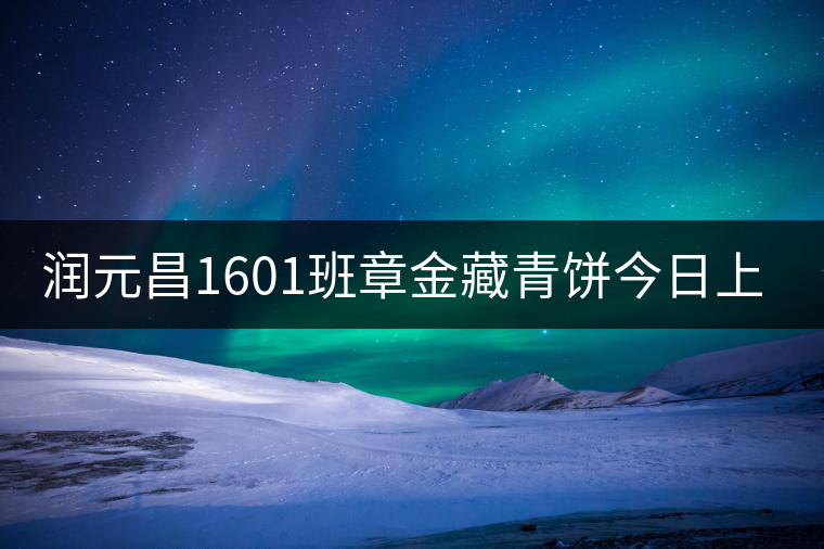 潤元昌1601班章金藏青餅今日上市 潤元昌1601班章金藏青餅今日上市