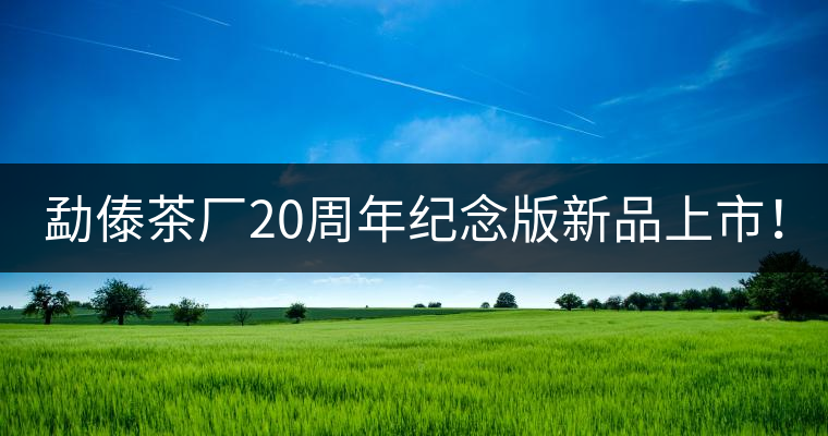 勐傣茶廠20周年紀念版新品上市！