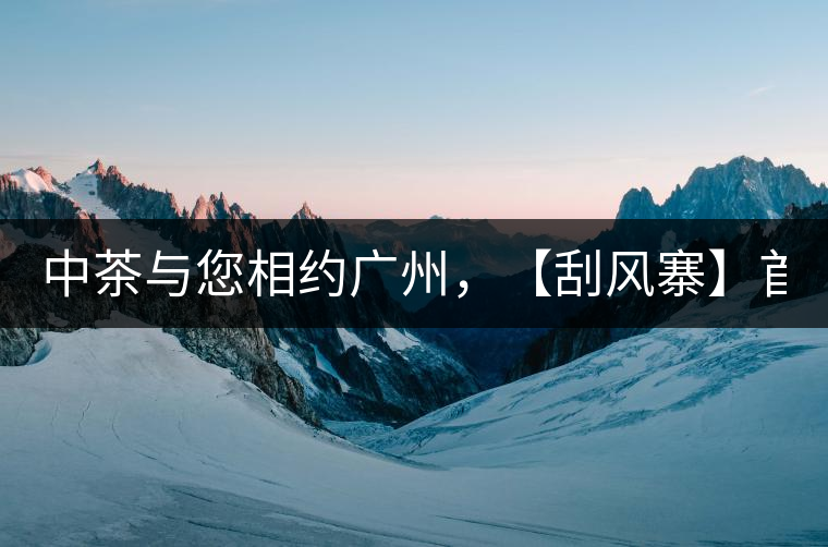 中茶與您相約廣州，【刮風(fēng)寨】首次亮相！