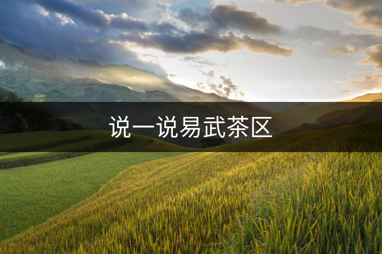 說(shuō)一說(shuō)易武茶區(qū) 說(shuō)一說(shuō)易武茶區(qū)