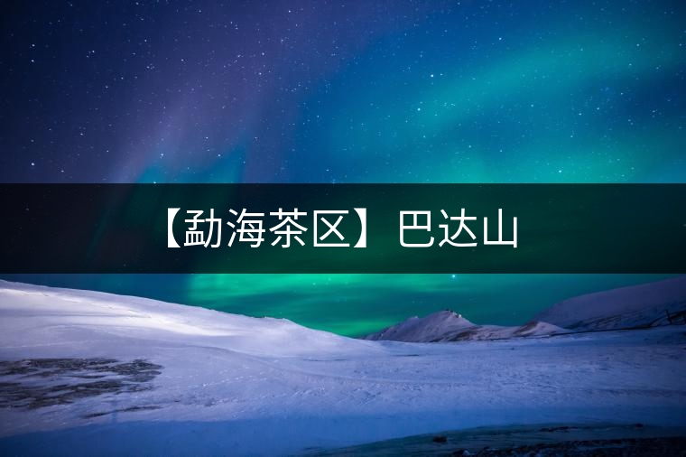 【勐海茶區(qū)】巴達山 【勐海茶區(qū)】巴達山