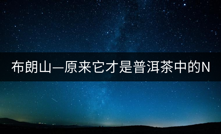 布朗山—原來它才是普洱茶中的NO.1