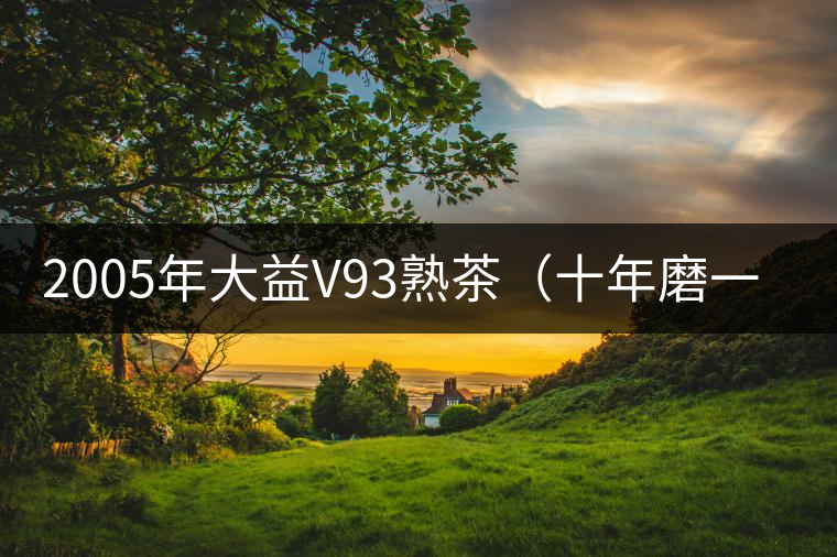 2005年大益V93熟茶(十年磨一劍)開湯 2005年大益V93熟茶(十年磨一劍)開湯