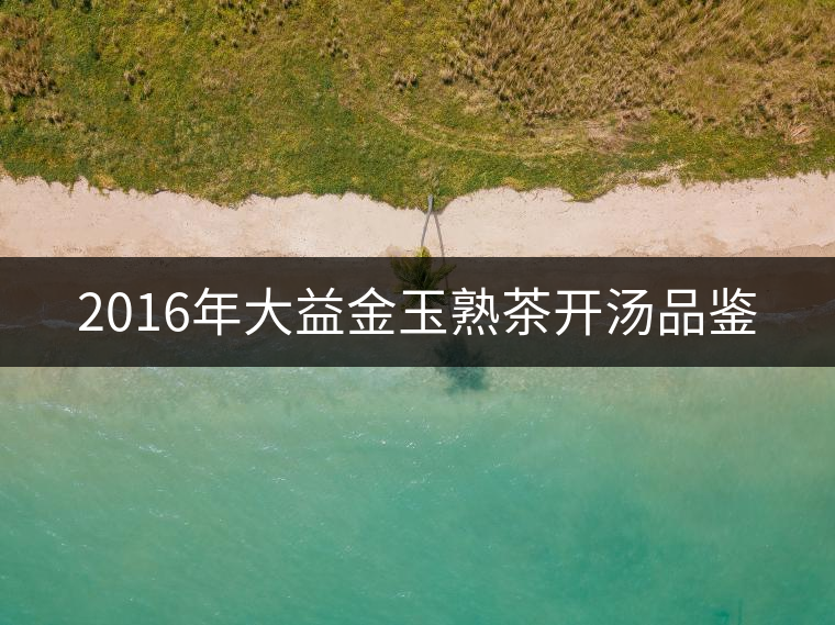 2016年大益金玉熟茶開(kāi)湯品鑒
