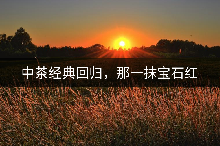 中茶經(jīng)典回歸，那一抹寶石紅