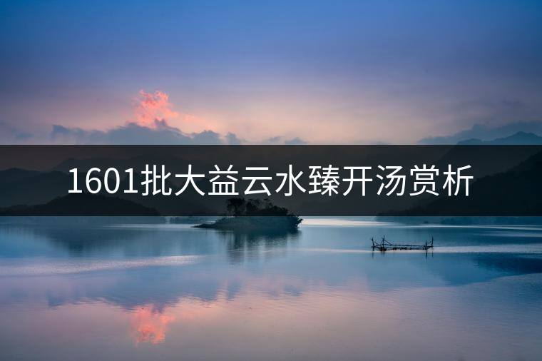 1601批大益云水臻開(kāi)湯賞析 1601批大益云水臻開(kāi)湯賞析