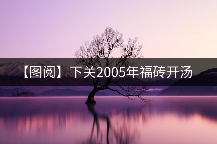 【圖閱】下關(guān)2005年福磚開(kāi)湯 【圖閱】下關(guān)2005年福磚開(kāi)湯