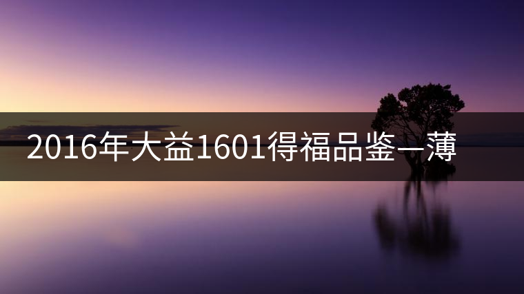2016年大益1601得福品鑒—薄身板，厚滋味