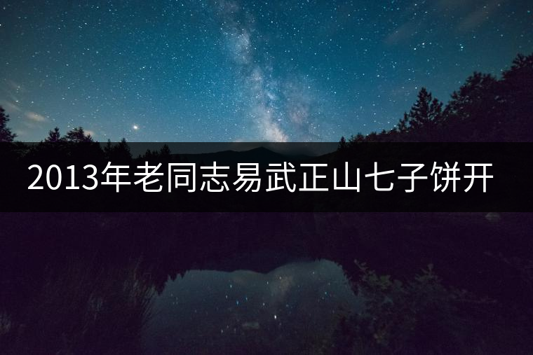 2013年老同志易武正山七子餅開湯 2013年老同志易武正山七子餅開湯