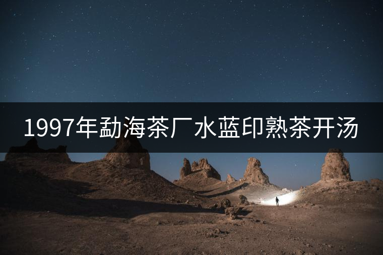 1997年勐海茶廠水藍印熟茶開湯