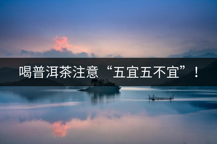 喝普洱茶注意“五宜五不宜”！