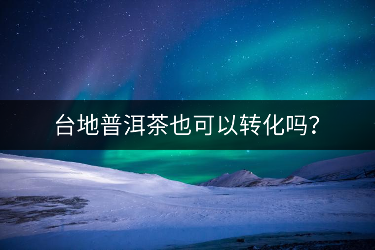 臺地普洱茶也可以轉(zhuǎn)化嗎？