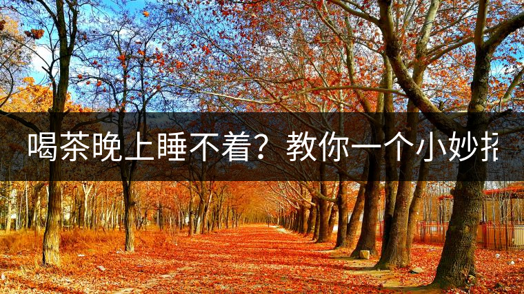 喝茶晚上睡不著？教你一個(gè)小妙招！
