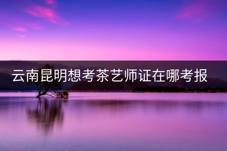 云南昆明想考茶藝師證在哪考報(bào)名及考試時(shí)間，哪個學(xué)校好？