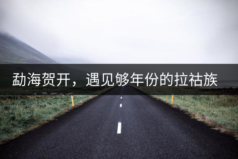 勐海賀開，遇見夠年份的拉祜族古茶園