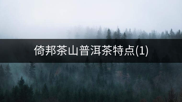 倚邦茶山普洱茶特點(diǎn)(1)