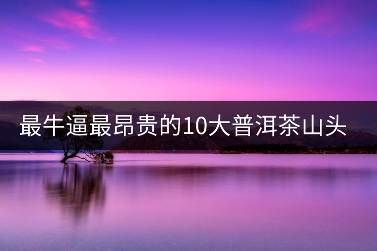 最牛逼最昂貴的10大普洱茶山頭，你造嗎？