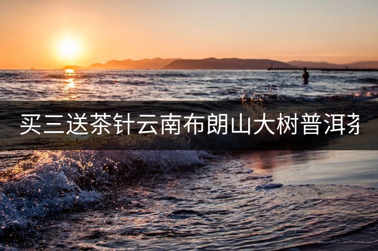 買(mǎi)三送茶針云南布朗山大樹(shù)普洱茶熟茶餅357g云南七子餅茶