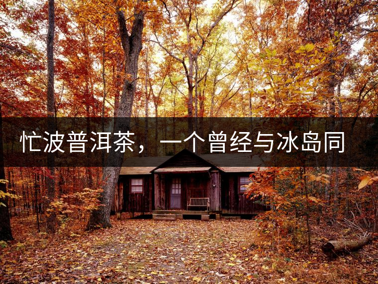 忙波普洱茶，一個(gè)曾經(jīng)與冰島同樣有名的地方