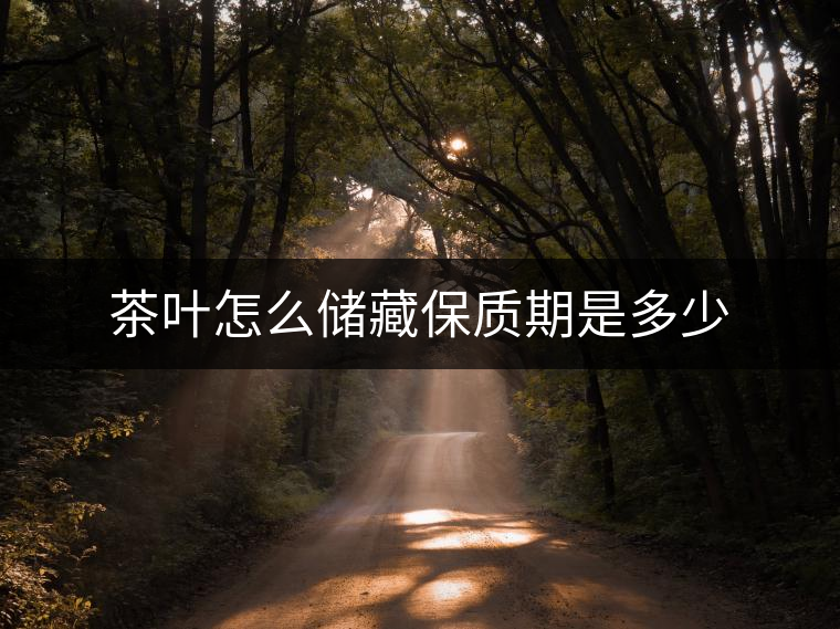 茶葉怎么儲(chǔ)藏保質(zhì)期是多少