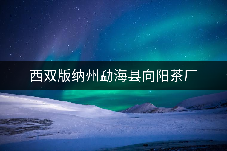 西雙版納州勐?？h向陽茶廠