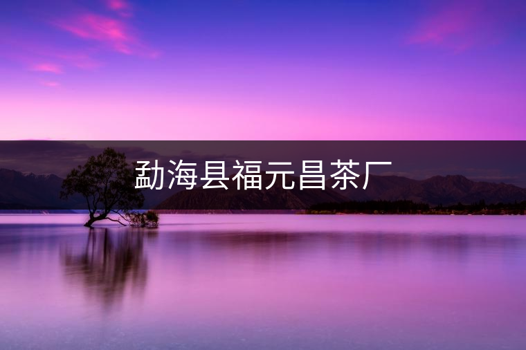 勐?？h福元昌茶廠