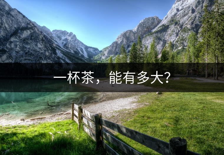 一杯茶，能有多大？