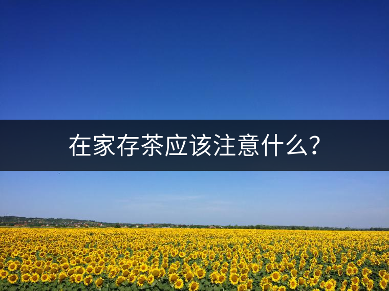在家存茶應該注意什么？