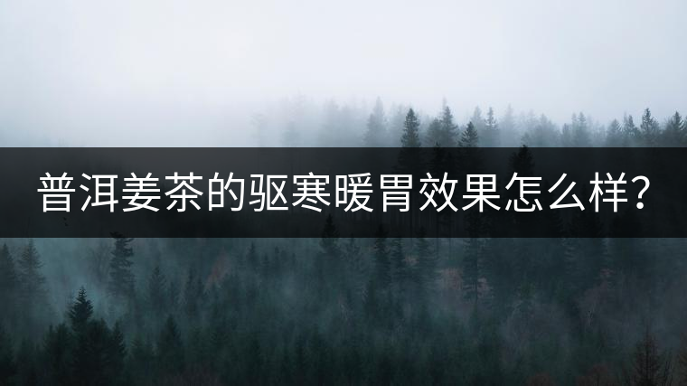 普洱姜茶的驅(qū)寒暖胃效果怎么樣？