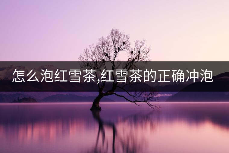 怎么泡紅雪茶,紅雪茶的正確沖泡方法！