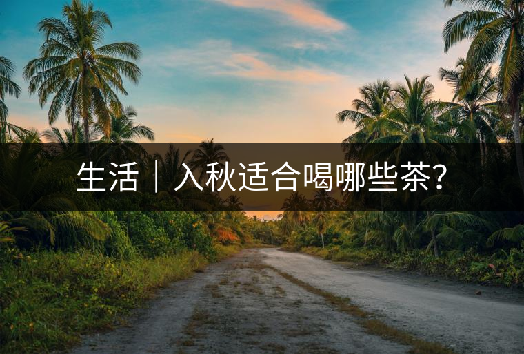 生活｜入秋適合喝哪些茶？