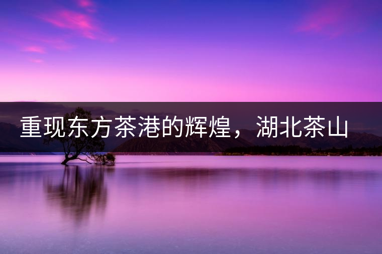 重現(xiàn)東方茶港的輝煌，湖北茶山分布介紹