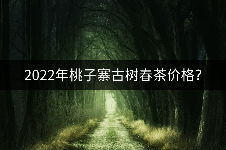 2022年桃子寨古樹春茶價格？