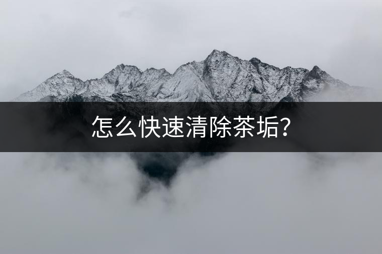 怎么快速清除茶垢？