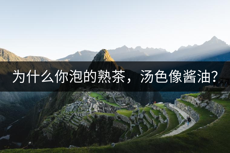 為什么你泡的熟茶，湯色像醬油？