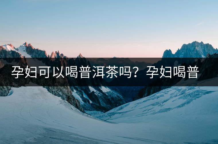 孕婦可以喝普洱茶嗎？孕婦喝普洱茶如何沖泡