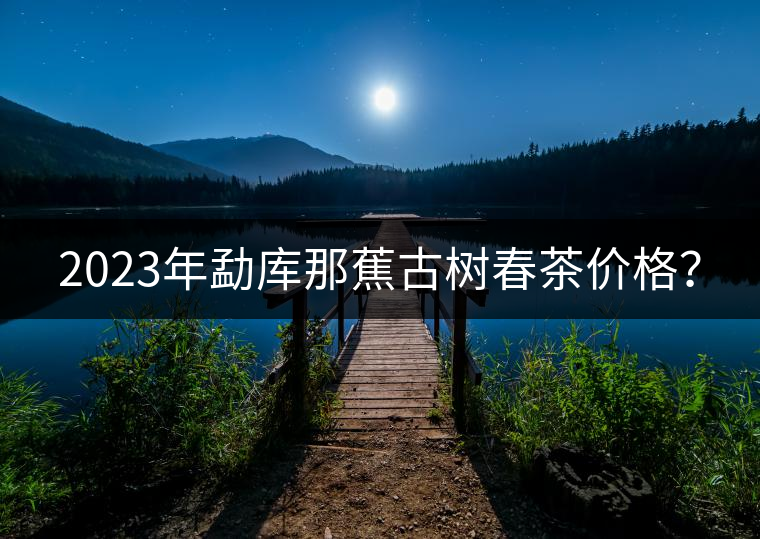 2023年勐庫那蕉古樹春茶價格？