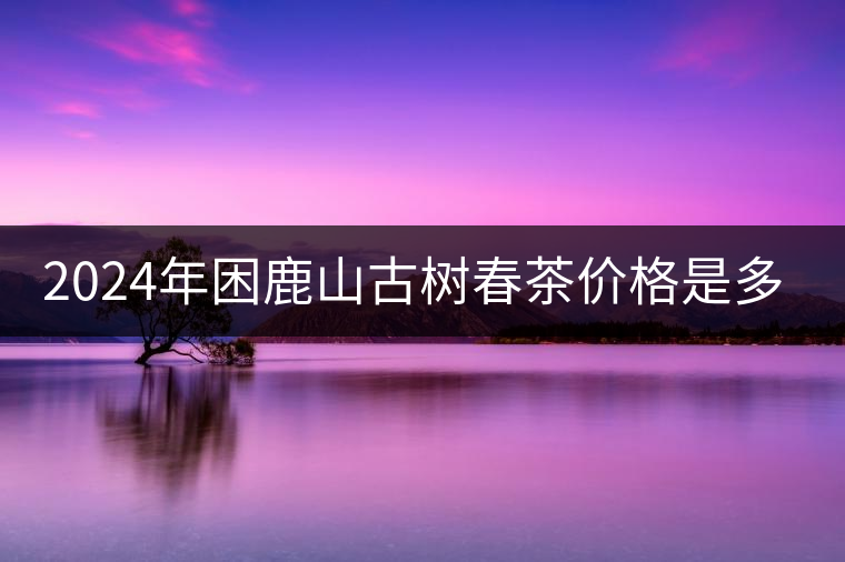 2024年困鹿山古樹春茶價格是多少？