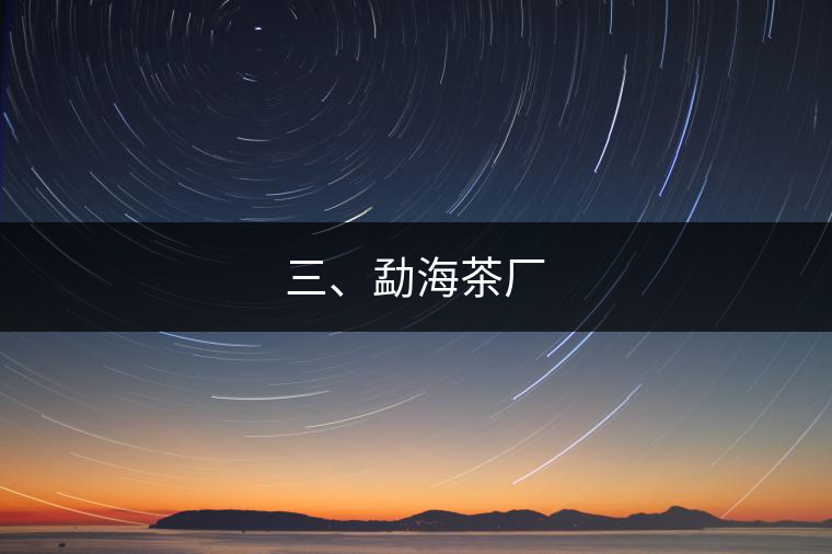 三、勐海茶廠