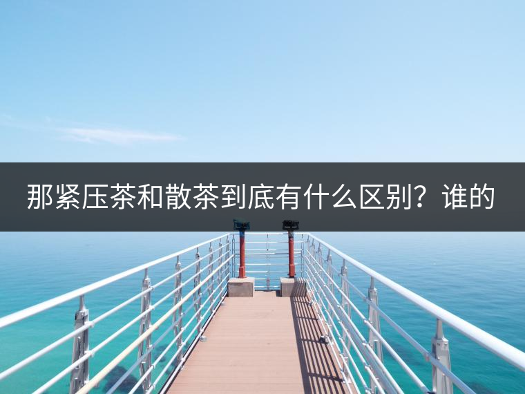 那緊壓茶和散茶到底有什么區(qū)別？誰的品質(zhì)又更好呢