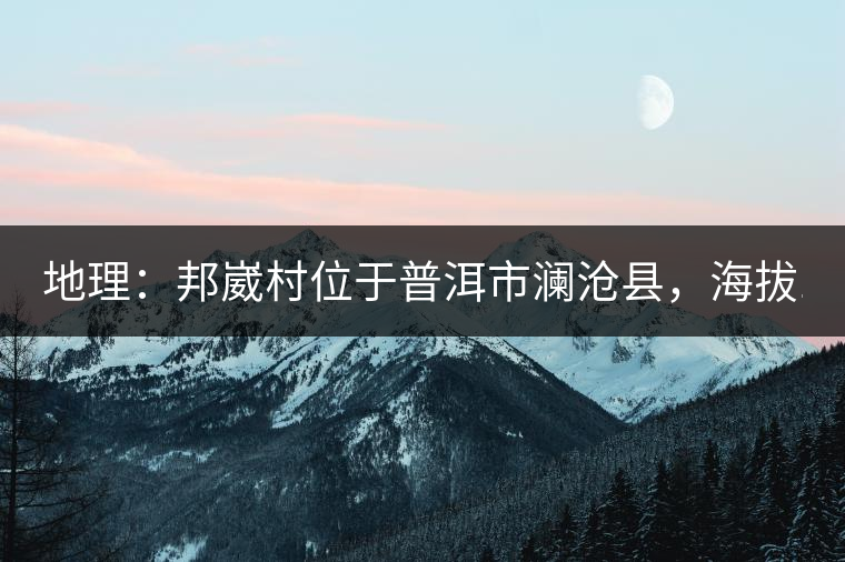 地理：邦崴村位于普洱市瀾滄縣，海拔1800-2000多米，這里的古樹(shù)茶被原始森林環(huán)抱，遠(yuǎn)離塵囂污染，沒(méi)有農(nóng)藥化肥。