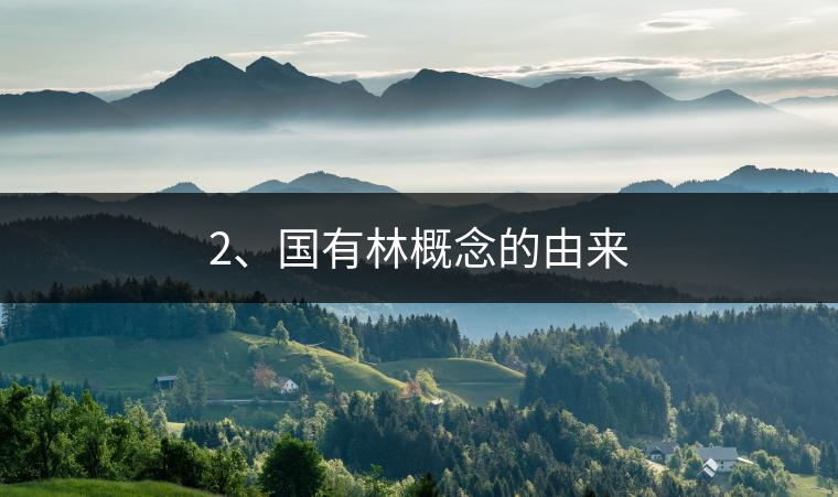 2、國有林概念的由來
