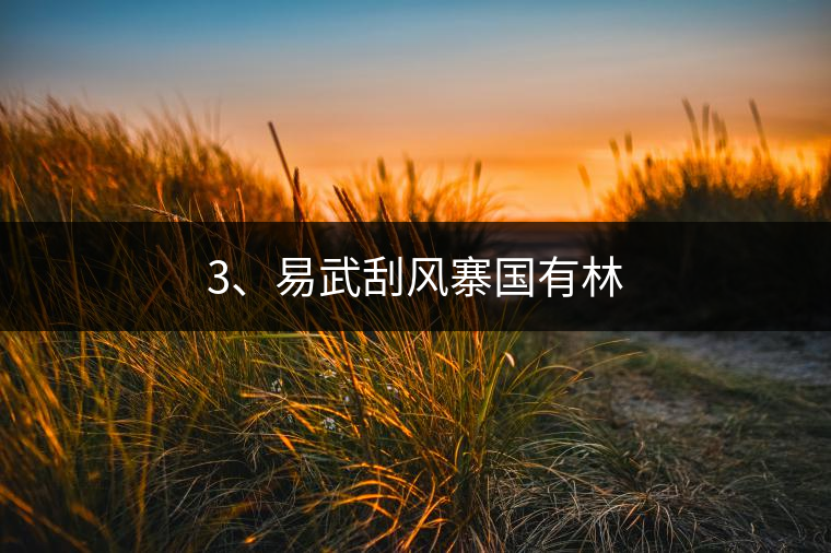 3、易武刮風(fēng)寨國有林
