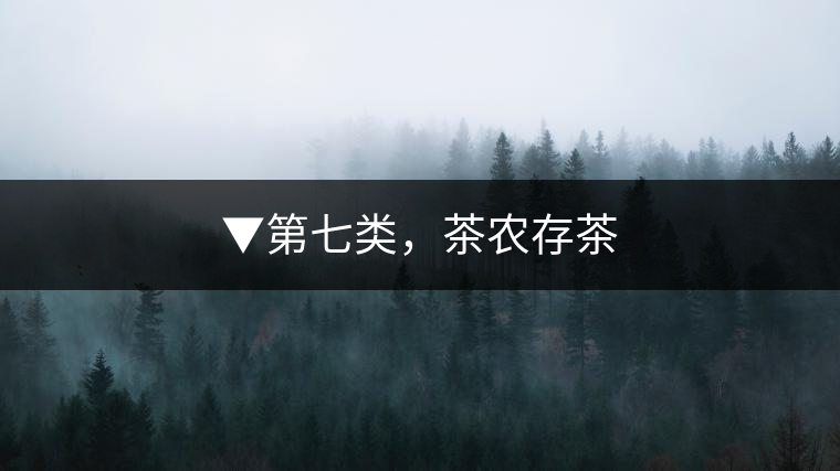 ▼第七類，茶農存茶