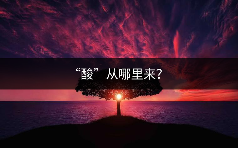 “酸”從哪里來？