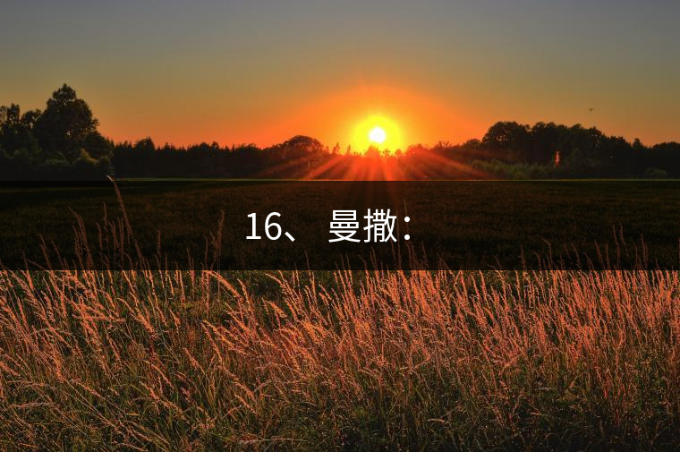 16、 曼撒：?